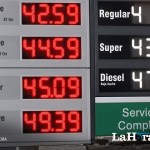 Guatemaltecos alertaron sobre un incremento en las gasolinas este lunes. El precio del diésel. reporta el aumento más alto. Foto La Hora: Alejandro Ramírez