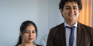 El Tribunal Noveno de Sentencia Penal Suspendio el inicio del juicio contra los estudiantes Heizel Morales y Sergio Morataya derivado de un amparo pendiente de resolver. Foto La Hora: Roberto Cordón