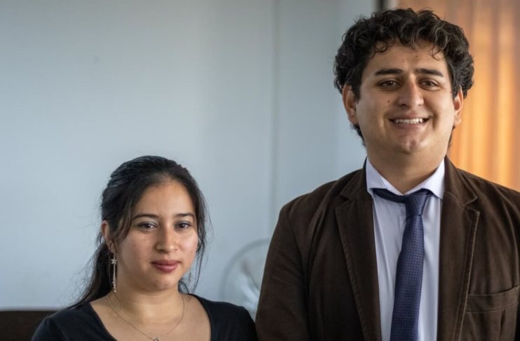 El Tribunal Noveno de Sentencia Penal Suspendio el inicio del juicio contra los estudiantes Heizel Morales y Sergio Morataya derivado de un amparo pendiente de resolver. Foto La Hora: Roberto Cordón
