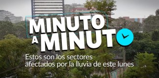 Minuto a minuto: estos son los sectores afectados por la lluvia de este lunes Lluvia