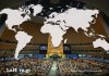 Naciones Unidas votan para adaptar el mapa del mundo con el fin de mostrar las proporciones correctas de los continentes del Sur Global. Imagen La Hora: Alejandro Ramírez.