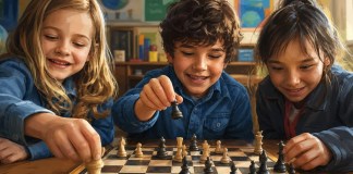 Durante las semanas restantes del año escolar, el Ministerio de Educación (Mineduc) comenzará con la implementación del plan piloto del programa "Ajedrez en el Aula". Imagen La Hora: Roberto Altán.