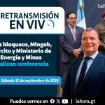El ministro de Gobernación, Marco Antonio Villeda, ofreció pormenores de las acciones policiales por los bloqueos en varios puntos del país. Foto La Hora: José Orozco