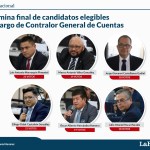Después de cuatro rondas de votación, la postuladora integró la lista de seis elegibles para el cargo de Contralor General de Cuentas. Arte: La Hora/Alejandro Ramírez.