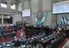 Menos de la mitad de diputados se presentaron a la plenaria de este 3 de septiembre dond se programó retomar la interpelación al ministro de Desarrollo. Foto: La Hora