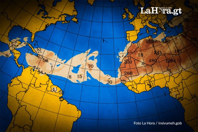polvo del sahara insivumeh Polvo del Sahara