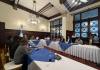 El presidente Bernardo Arévalo sostuvo este mediodía una reunión con representantes de los 48 cantones. Foto La Hora: Daniel Ramírez.
