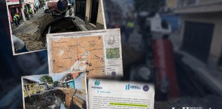 Informe de Conred sobre la persisitente problemática en la colonia Pablo VI por colapso de drenajes. Diseño La Hora: Daniel López