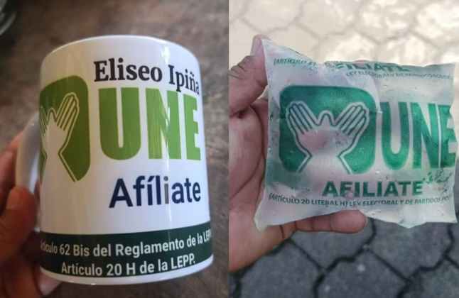 As&iacute; se promocionan los partidos pol&iacute;ticos de cara a las pr&oacute;ximas elecciones. Foto: La Hora/RR. SS.